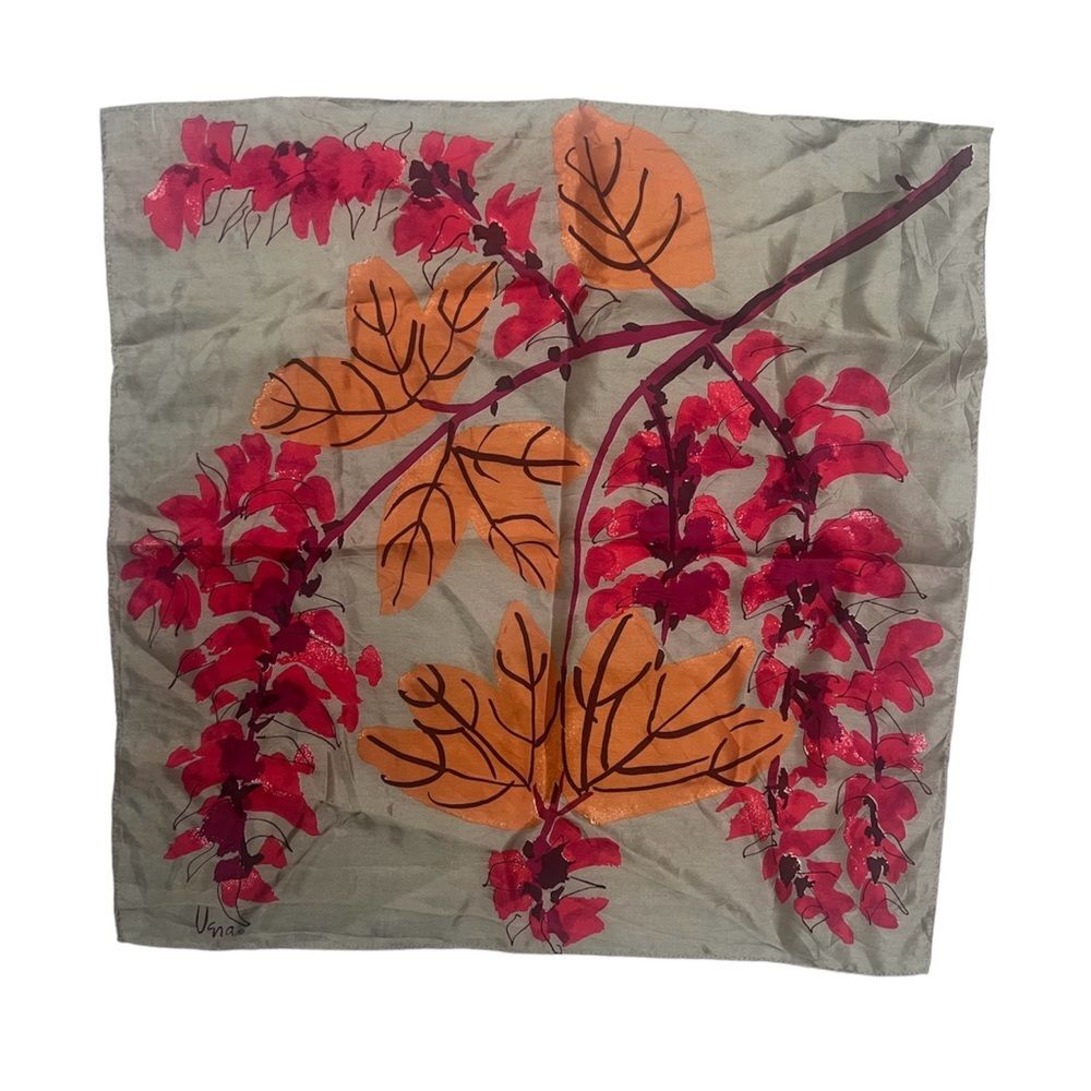 Uena Vintage Fall Leave Scarf